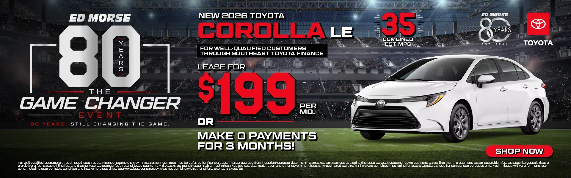 New 2026 Toyota Corolla LE