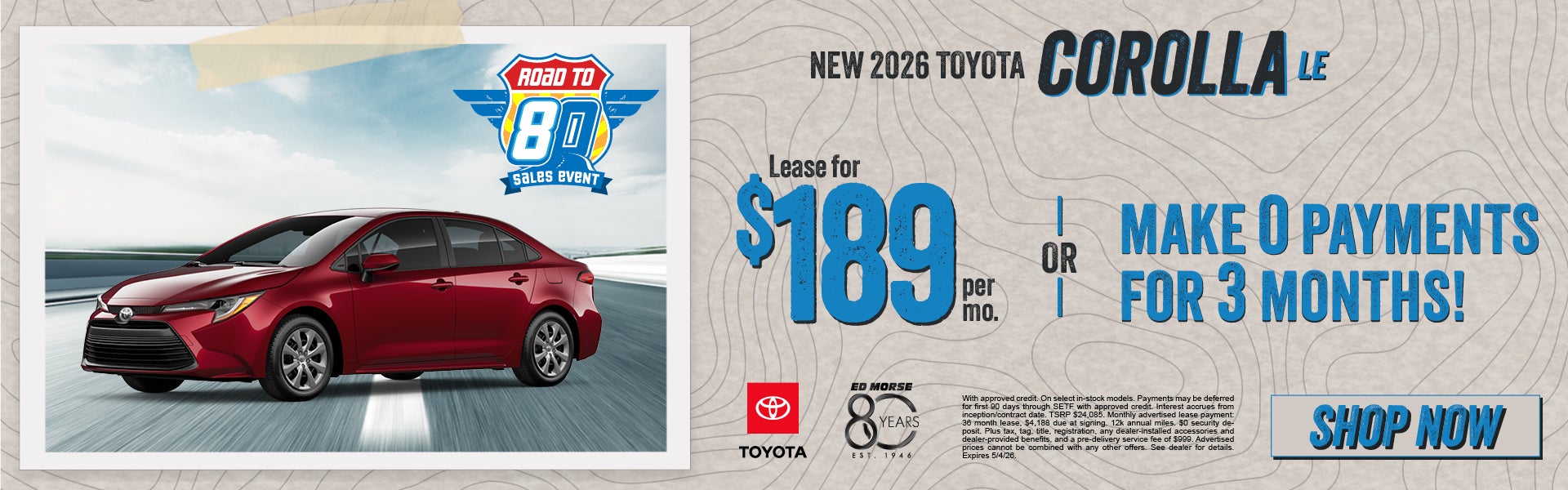 New 2026 Toyota Corolla LE