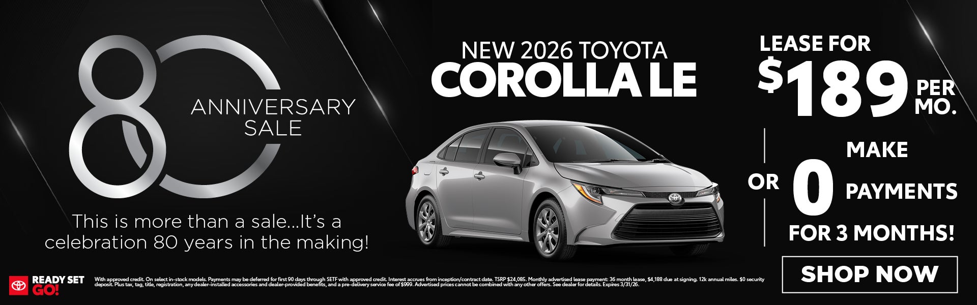 New 2026 Toyota Corolla LE