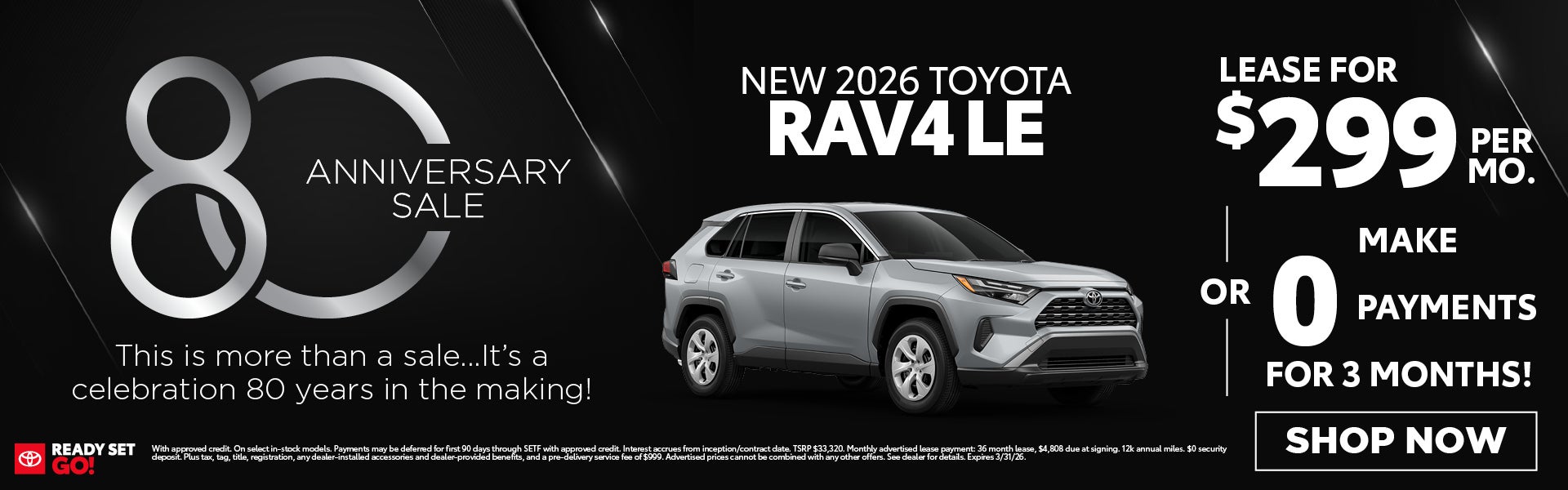 New 2026 Toyota RAV4 LE