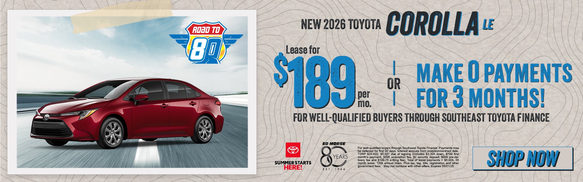 New 2026 Toyota Corolla LE