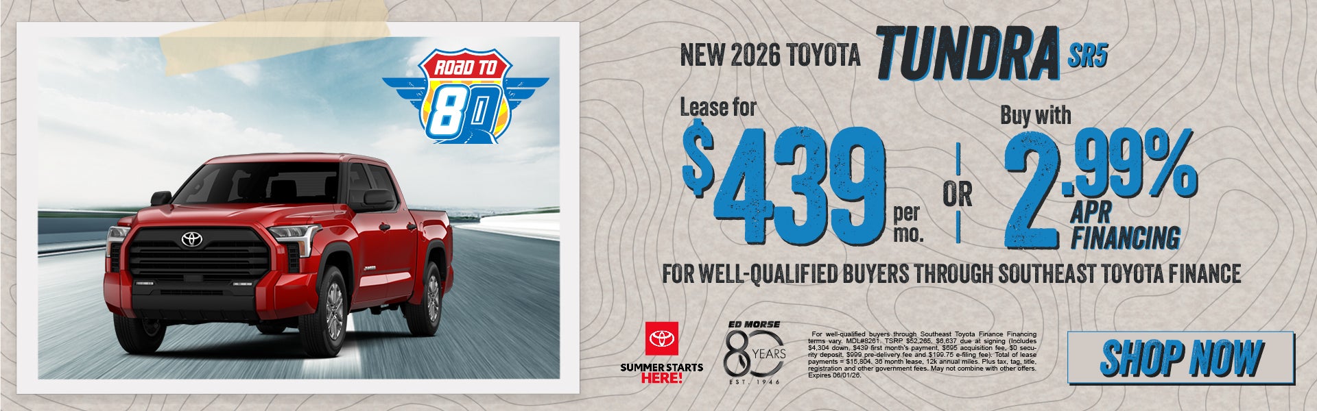 New 2026 Toyota Tundra SR5