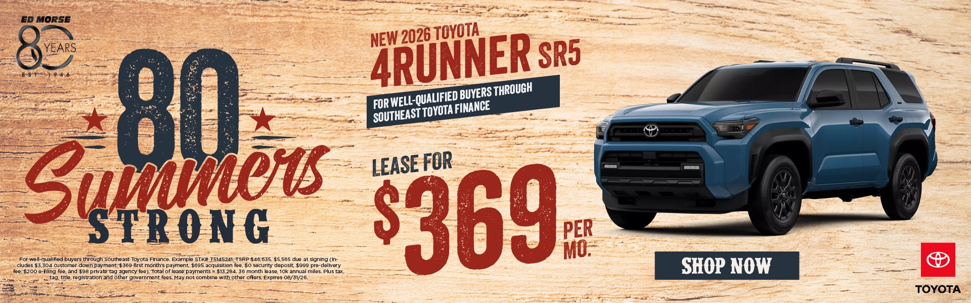 New 2026 Toyota 4Runner SR5