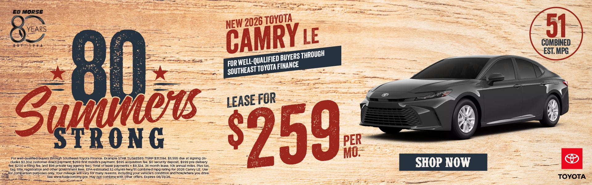 New 2026 Toyota Camry LE