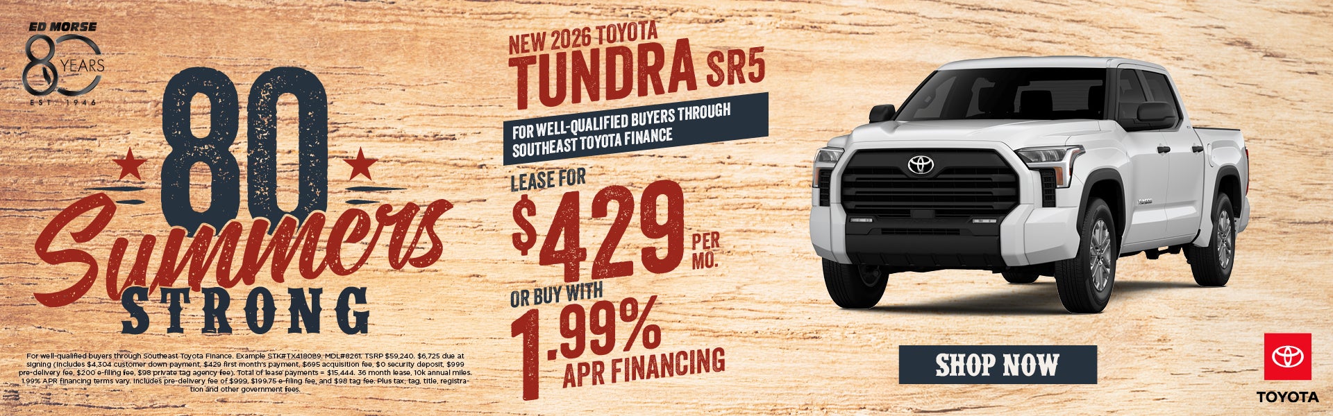 New 2026 Toyota Tundra SR5
