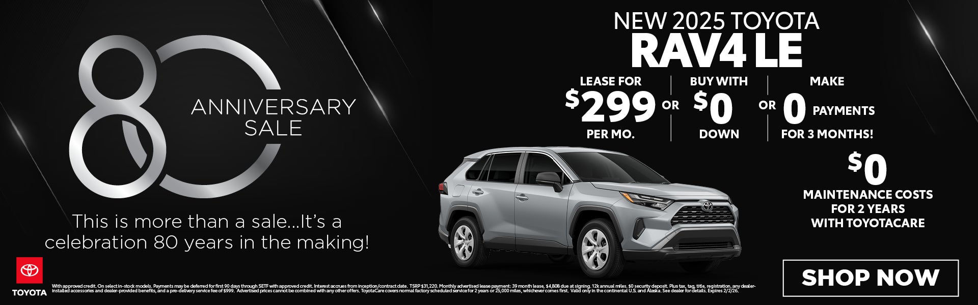 New 2025 Toyota RAV4 LE