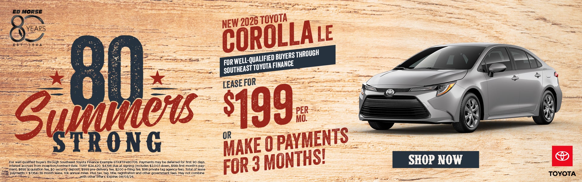 New 2026 Toyota Corolla LE