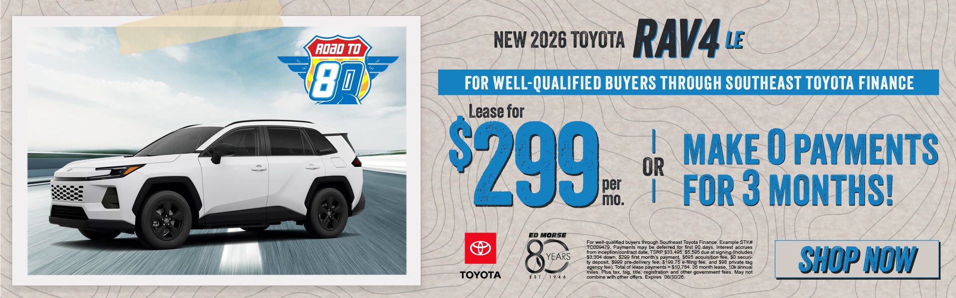 New 2026 Toyota RAV4 LE