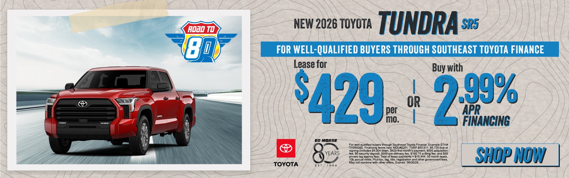 New 2026 Toyota Tundra SR5