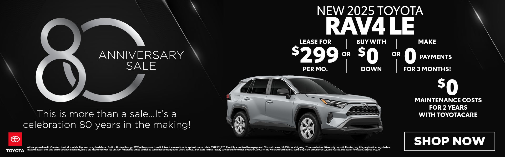 New 2025 Toyota RAV4 LE